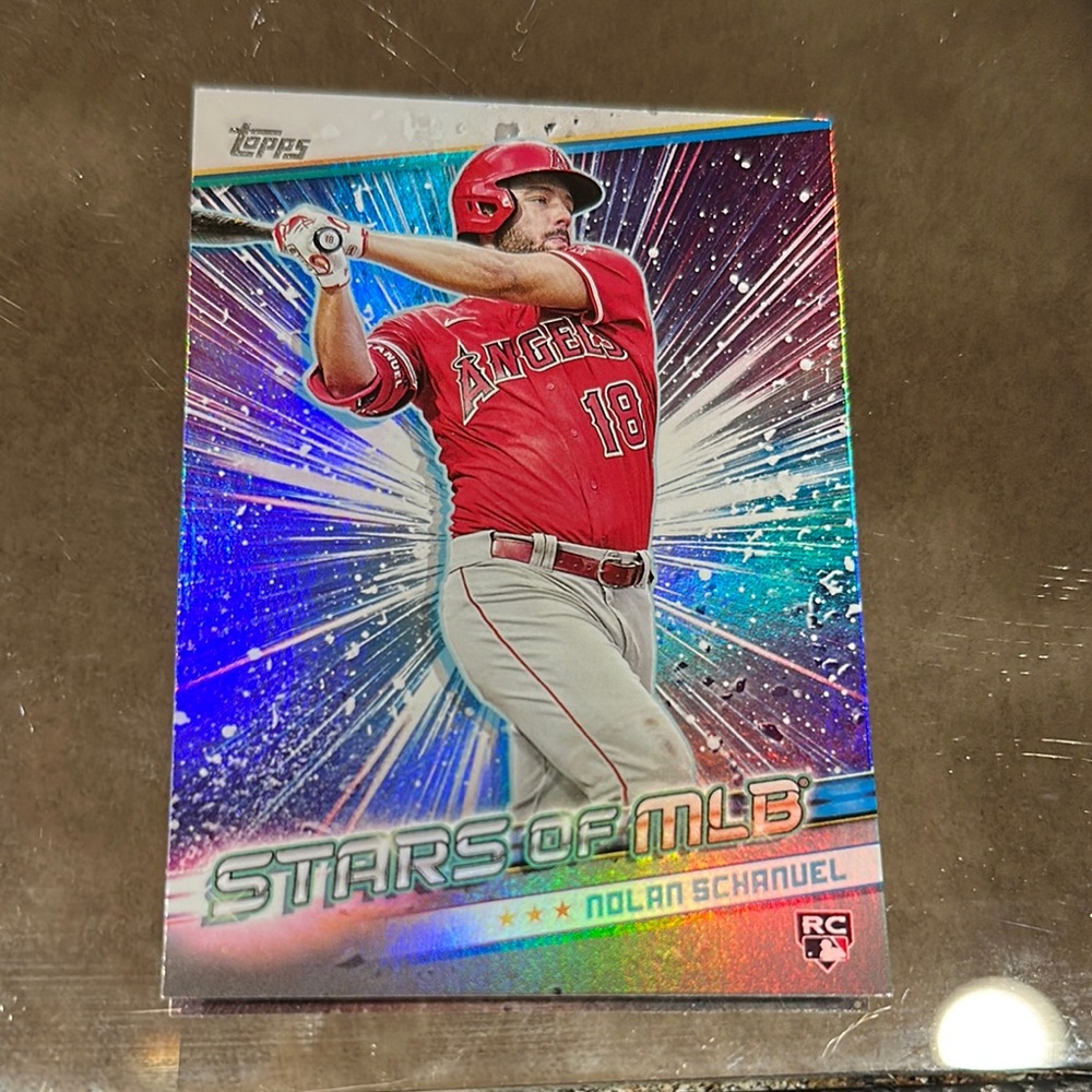 Topps Stars of MLB Card with Red Uniform